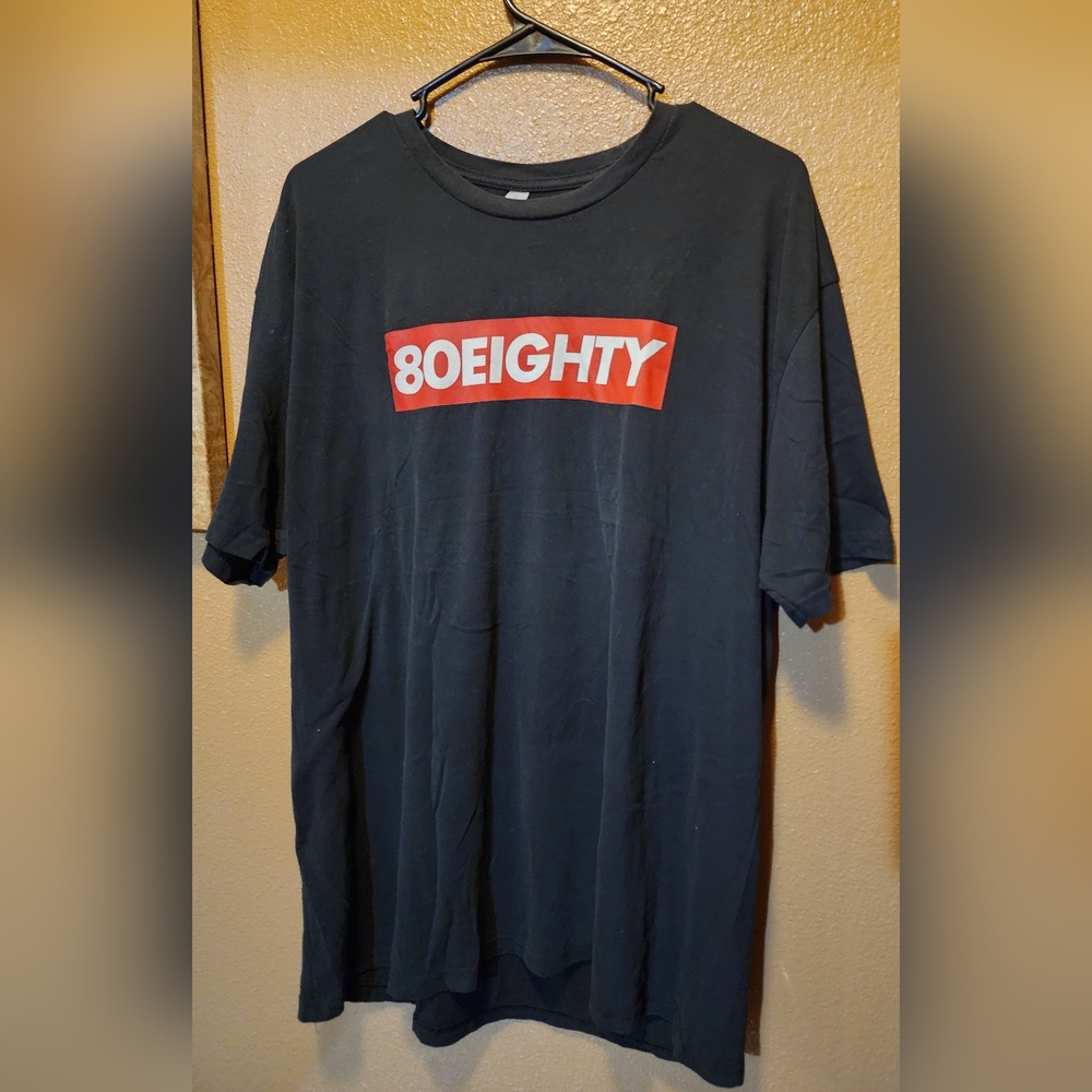 Black Tee Graphic 80Eighty Black T-Shirt XXL